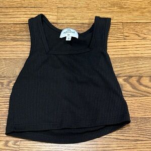 SlS Apparel Black Ribbed Tank Top Size Small